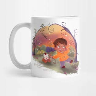 The boy with the bear Mug